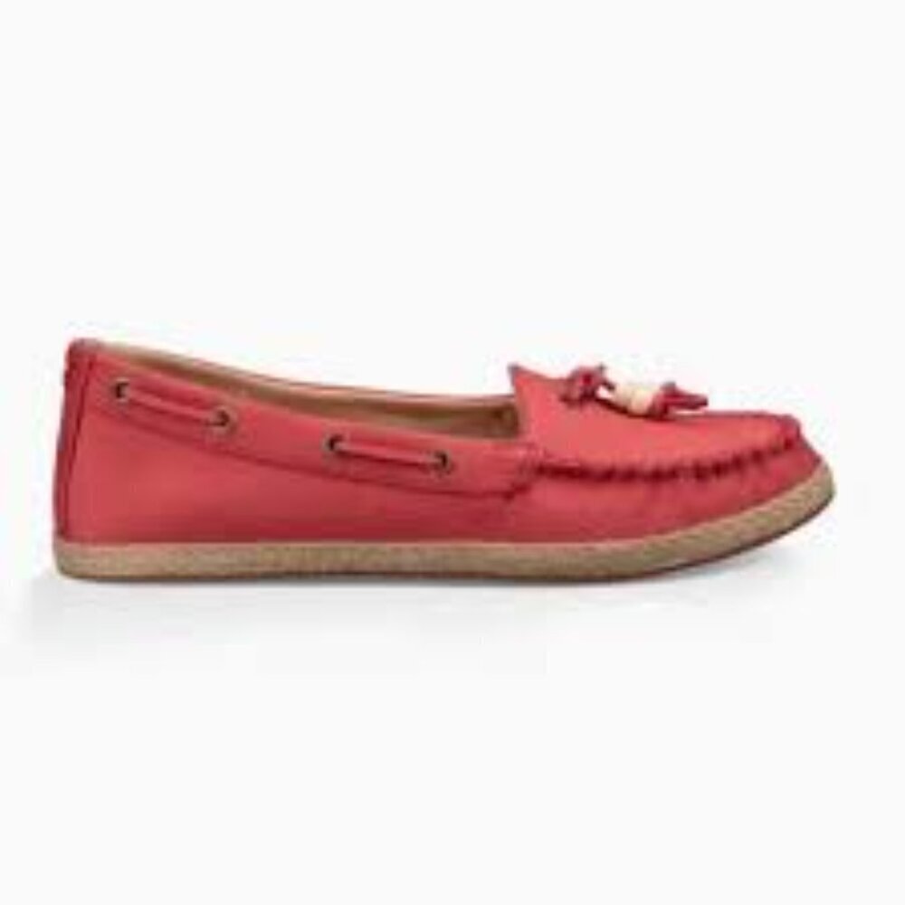 Womens UGG Leather espadrilles Loafers Size 8.5